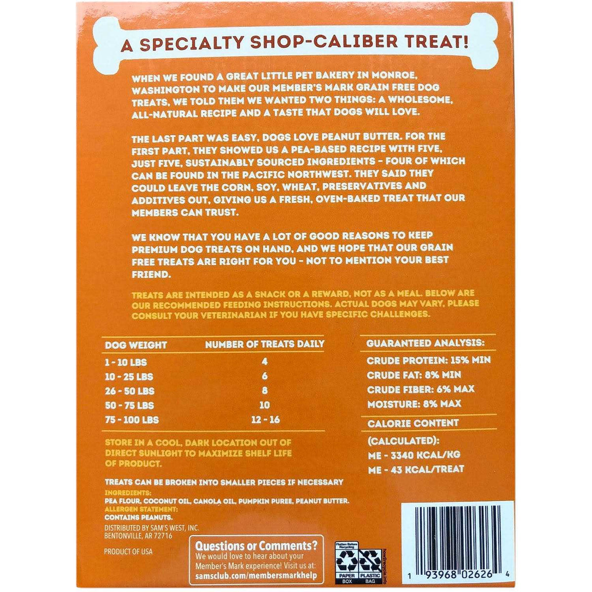 Grain-Free Dog Treat Biscuits F697