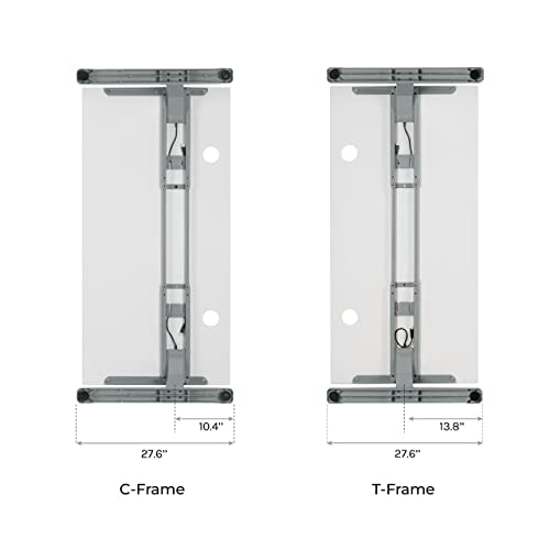 Bamboo Standing Desk 48 x 30 inch Adjustable Gray G694489