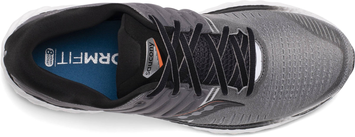 Men's Grey Black Running Shoes Y61119