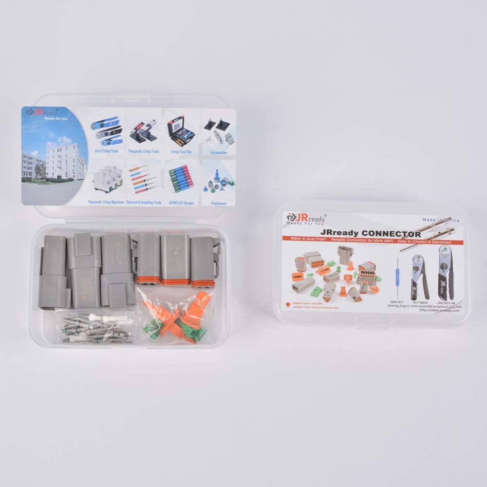 4 Pin Waterproof Electrical Wire Connector with Seal Plug, 3 Sets V177