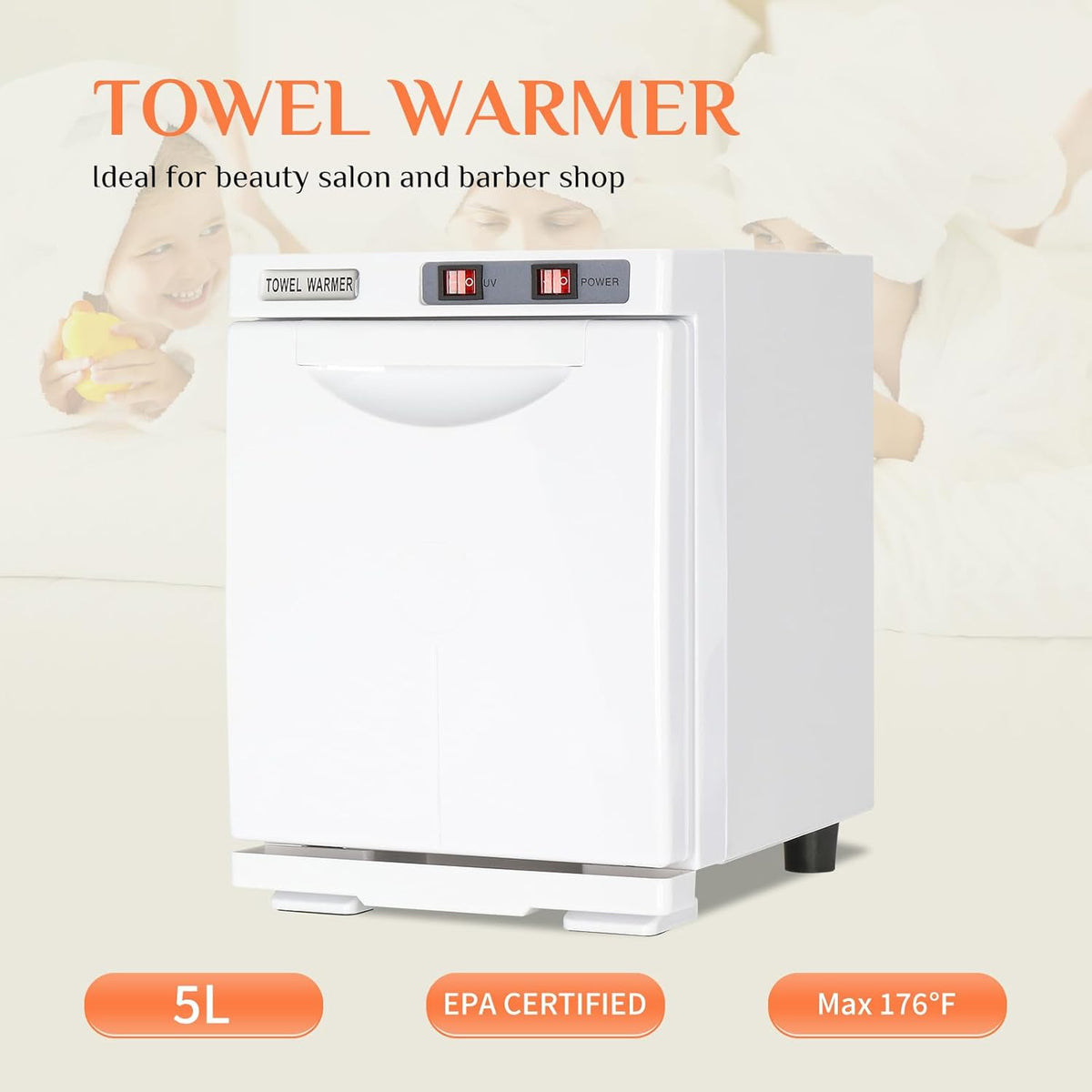 Black Aluminum Towel Warmer Cabinet D186706