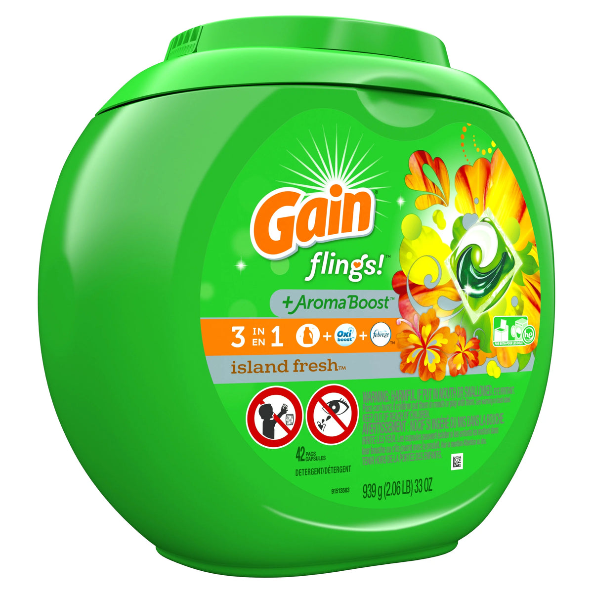 42 Ct Laundry Detergent Pacs L54122