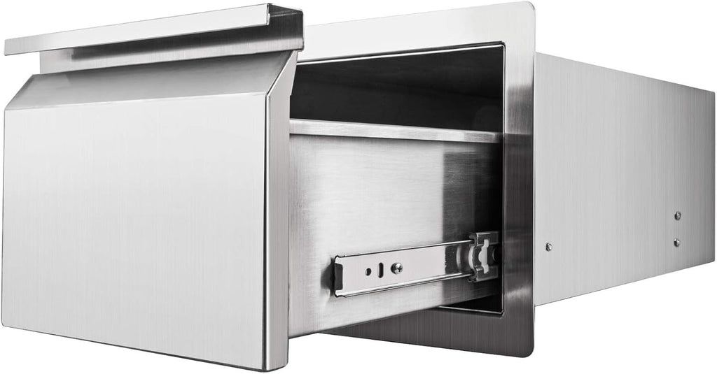 14 x 18 x 16 Inch SUS 304 Stainless Steel Double Access Drawers X803341