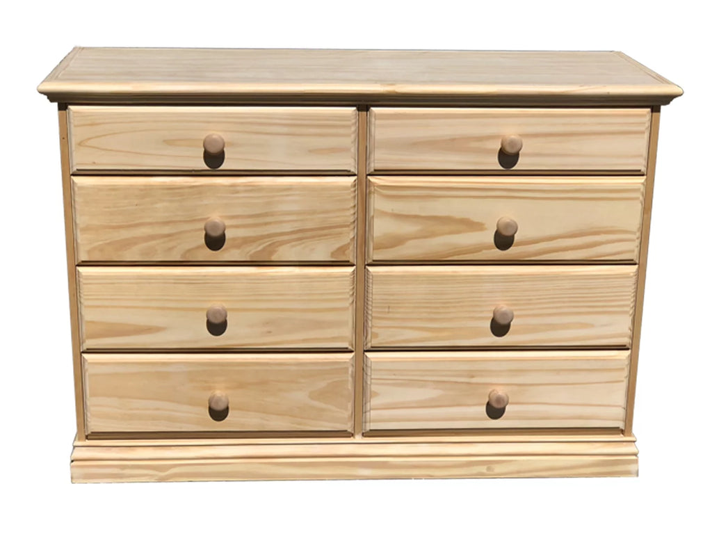 Wide Solid Pine Wooden Dresser L119126