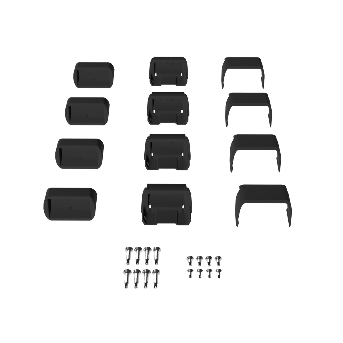 4-Pack Black Aluminum Stair Bracket Kit K35426