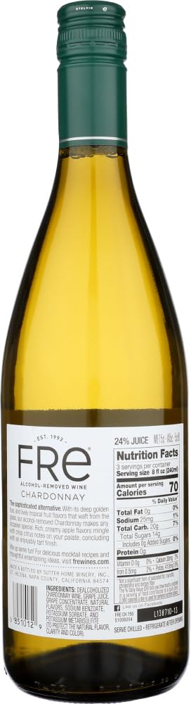 Non-Alcoholic Chardonnay 750ml 2 pack Z502