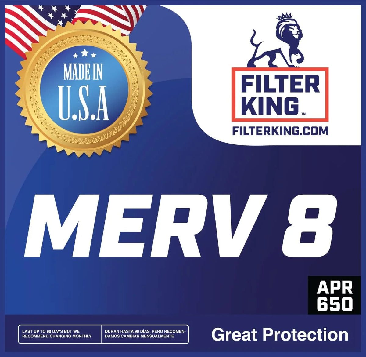 5 x 66 x .75" MERV 8 Pleated Air Filter 4-PACK K92968