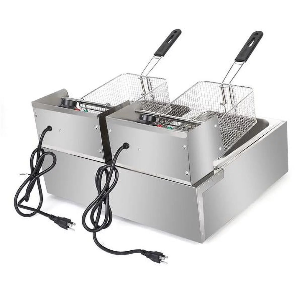 12L Dual Tanks Electric Deep Fryer With 2 Basket B92943