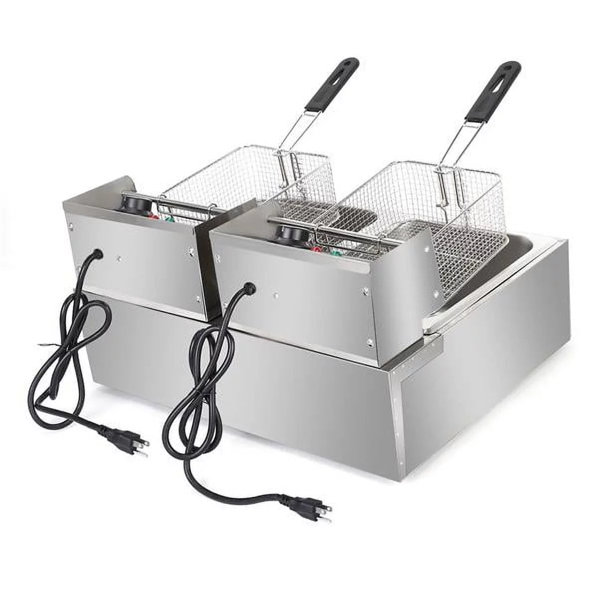 12L Dual Tanks Electric Deep Fryer With 2 Basket B92943