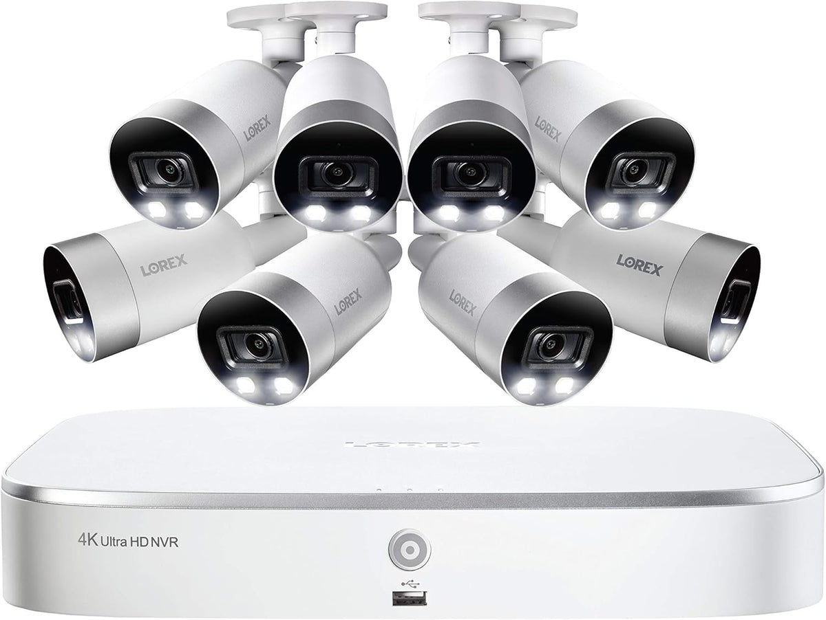 4K UHD Indoor/Outdoor Security System with 8 Bullet Cameras Z8686