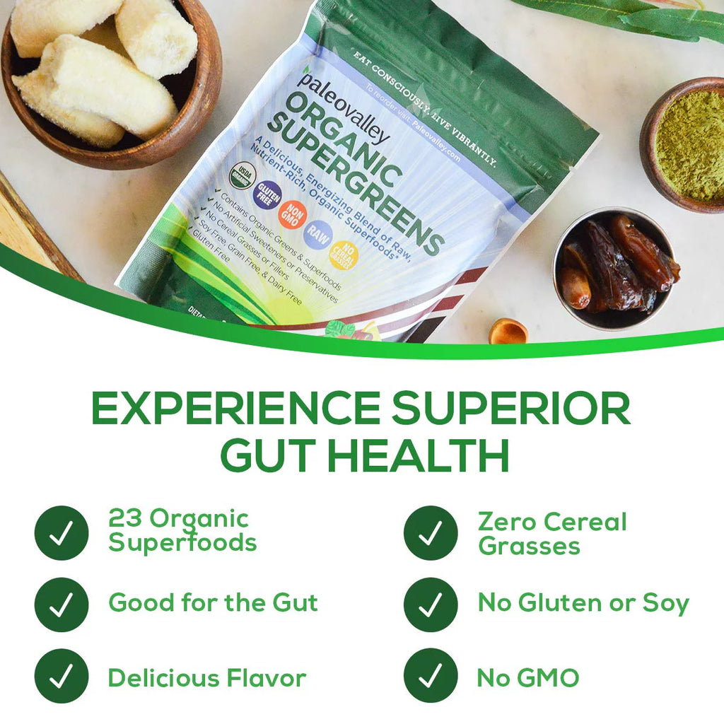 Organic Supergreens Raw Green Superfood Powder 30 Servings S799