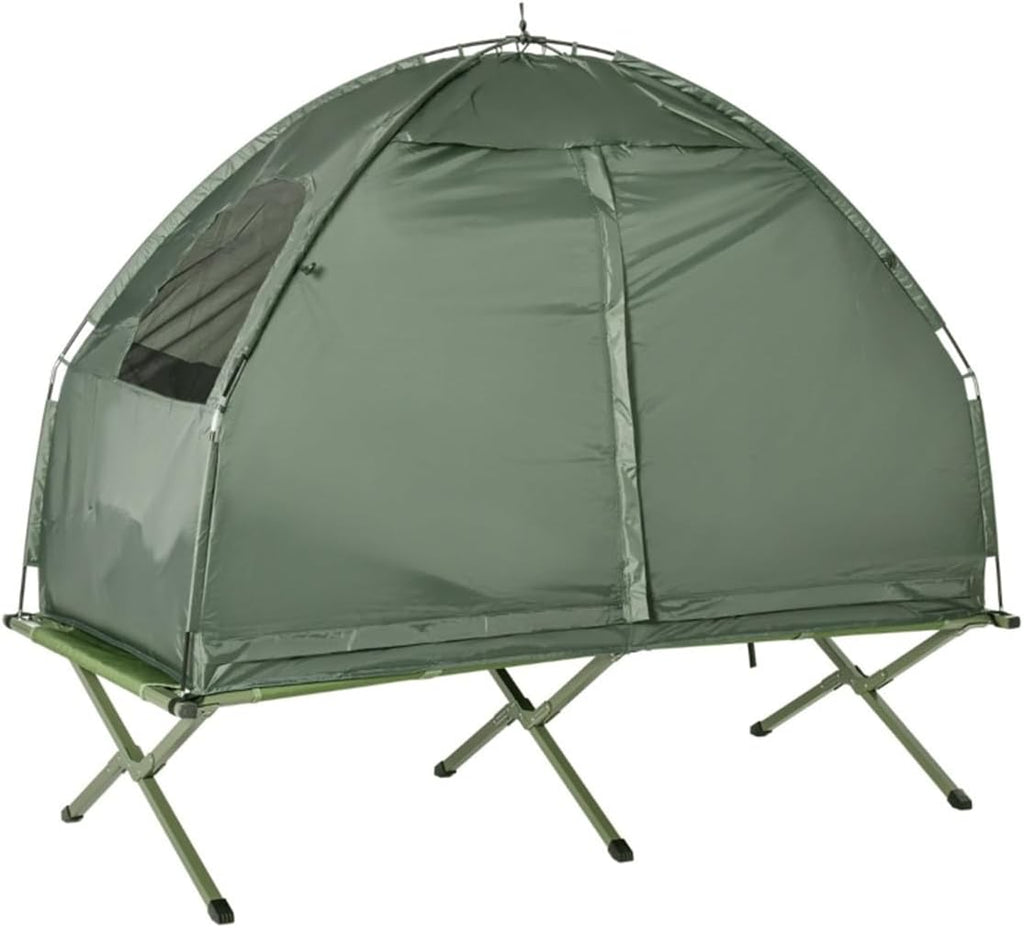 Elevated Tent Camping Cot with Sleeping Bag C182180
