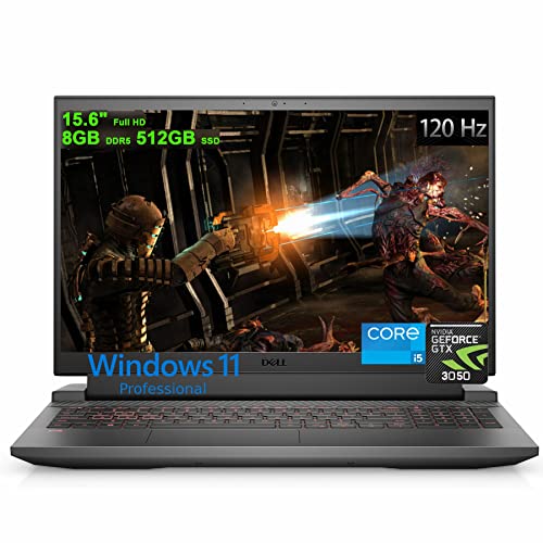 15.6" FHD 120Hz Gaming Laptop with 12th Gen Intel i5-12500H, 8GB DDR5, 256GB SSD, RTX 3050 4GB, Gray E72507