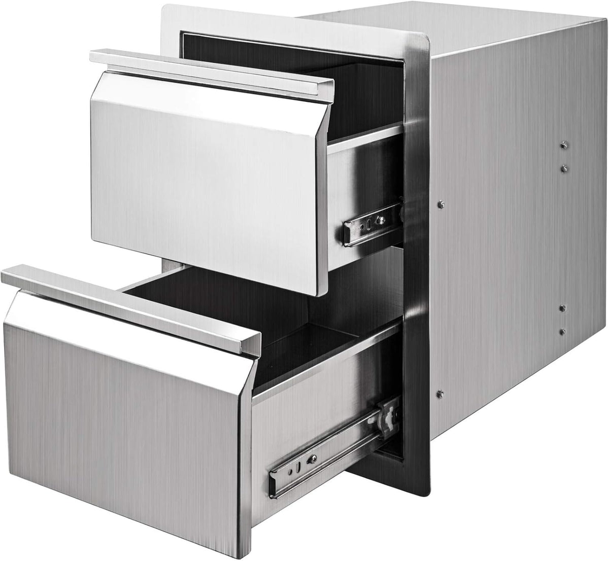 14 x 18 x 16 Inch SUS 304 Stainless Steel Double Access Drawers X803341