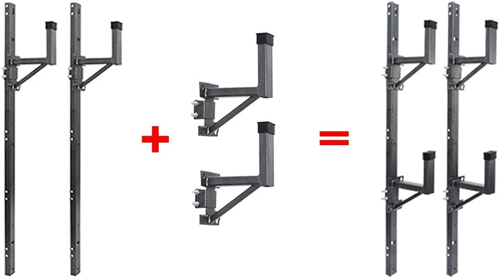 Adjustable Trailer Ladder Rack for Enclosed Trailer Side Wall N1885