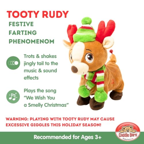 Farting Reindeer Toy Christmas Plush 10 Inches F701853