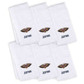 White 6-Pack Burp Cloth O857