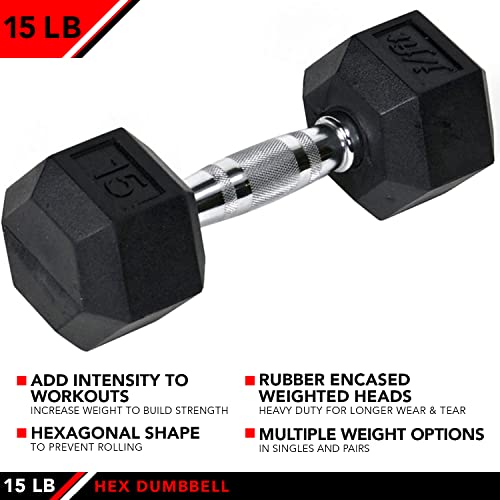 Rubber Hex Dumbbells M16957