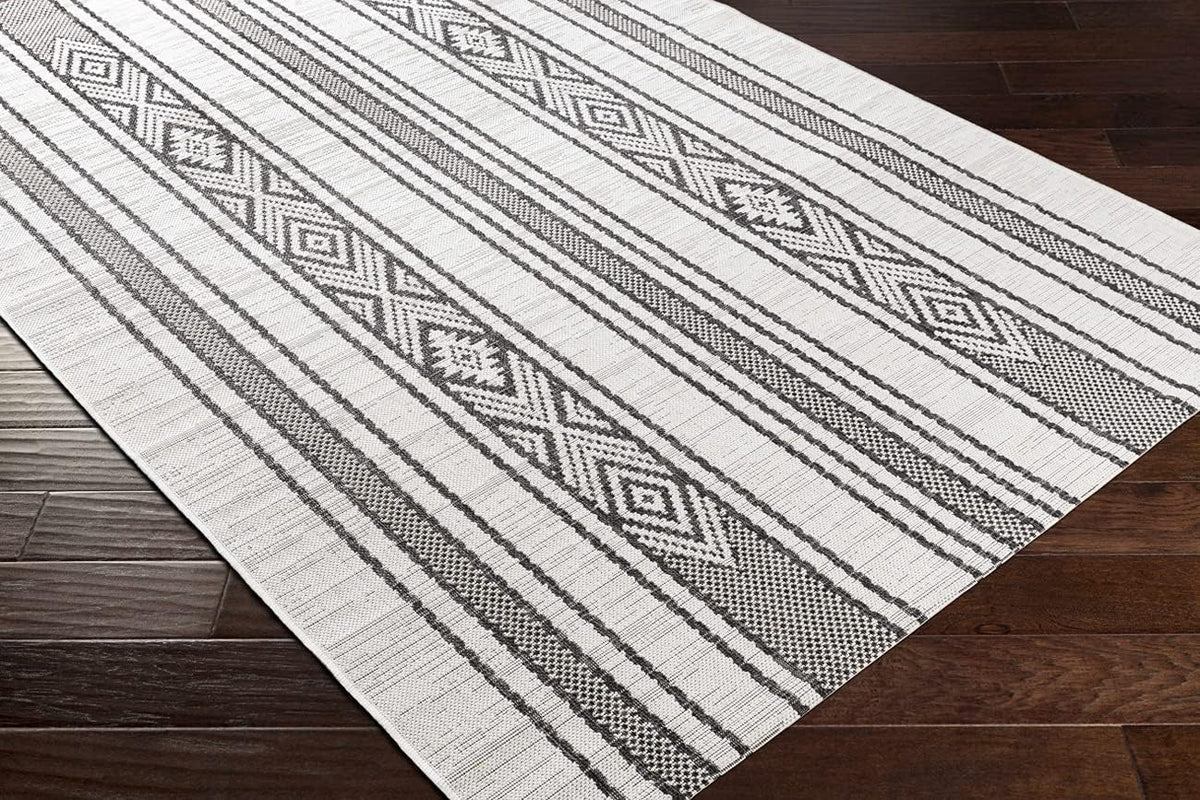 5x7 Medium Gray Area Rug U814159