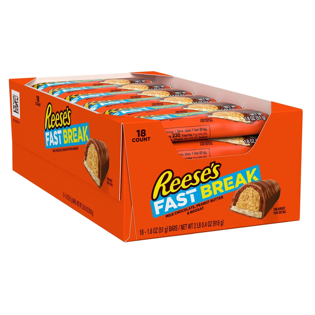 Peanut Butter Nougat Candy Bars 1.8 oz 18 Count N4095