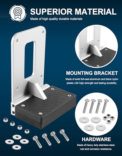 Transom Trolling Motor Mounting Bracket for Kayaks Marine Board Backing Plate Mount Bracket for Clamp-on Electric Trolling Motors B578864