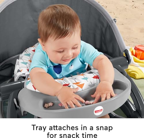 Travel Baby Chair Floor Seat with Snack Tray and Canopy E7593