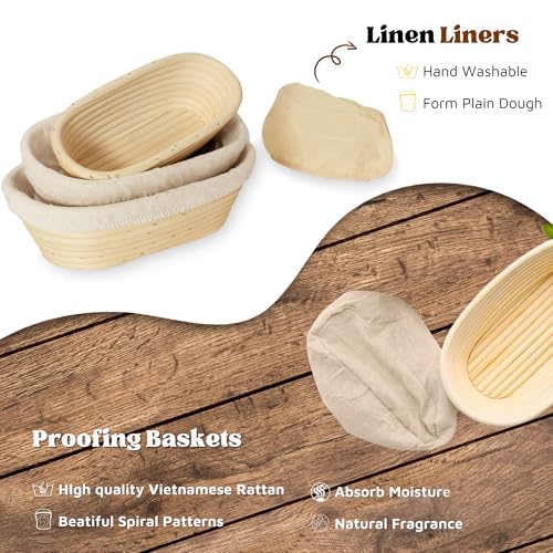 Bread Proofing Baskets Set of 3 G37612