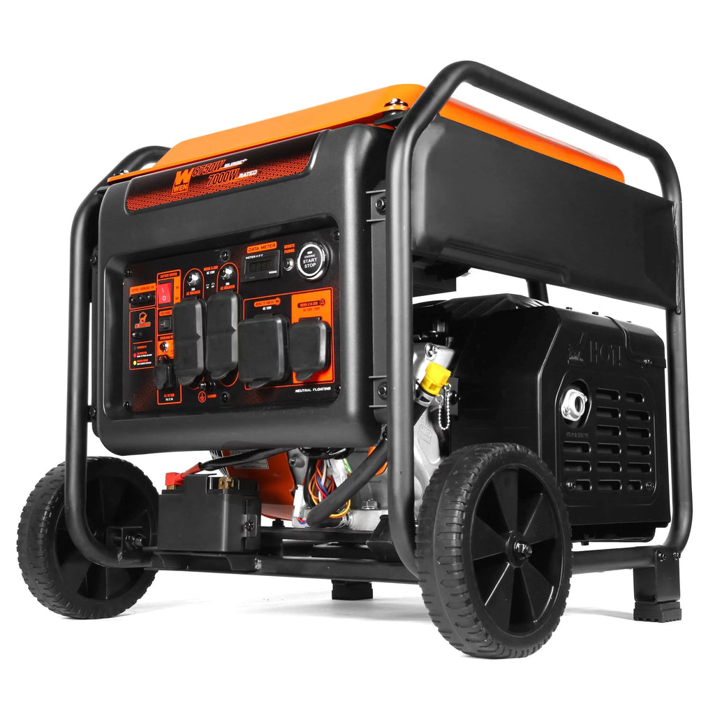 8750-Watt Dual Fuel Open Frame Inverter Generator with Remote Electric Start L93923