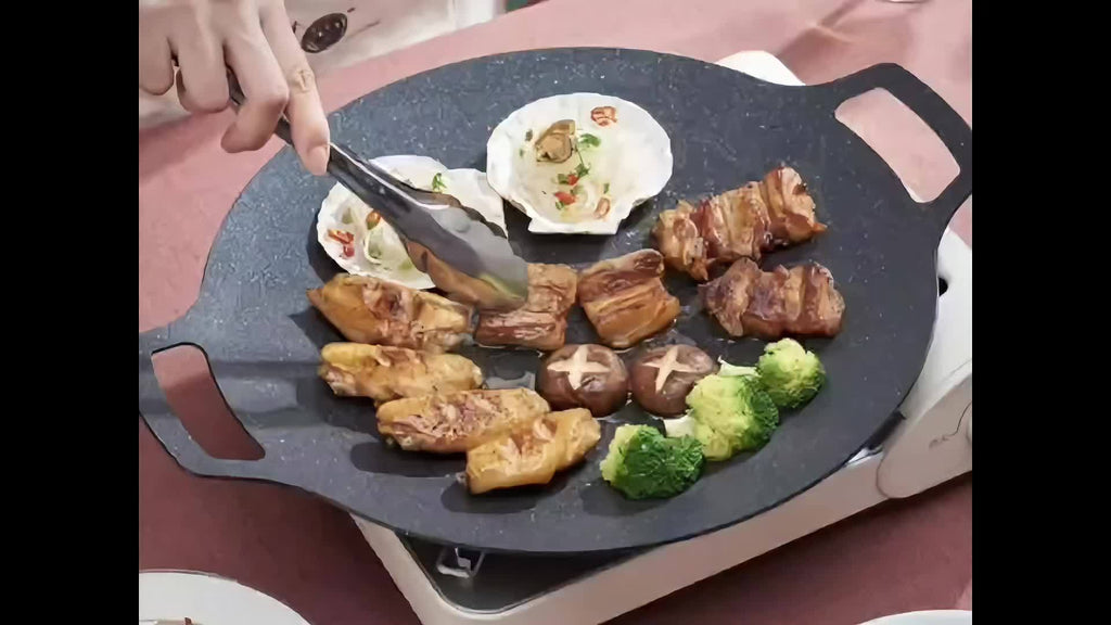Non-stick Coating Round BBQ Grill Pan C85527