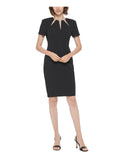 Cutout Knee-Length Sheath Dress E36775