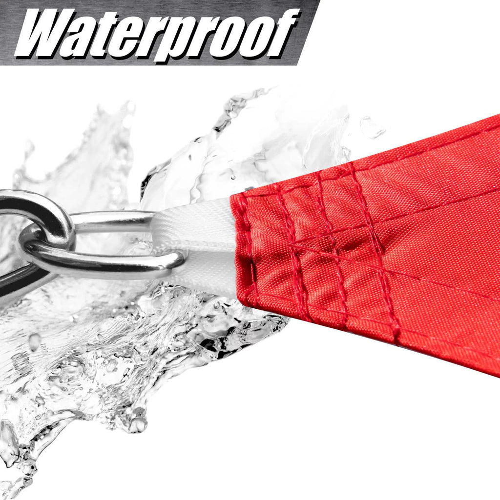 9.5' x 9.5' Red Square Waterproof Sun Shade Sail L445