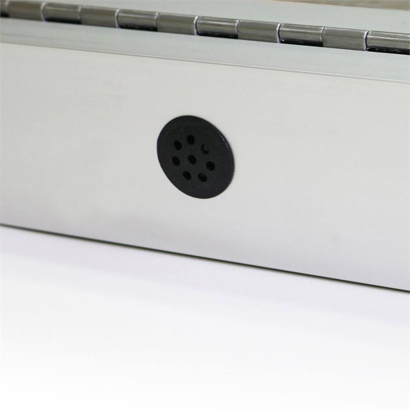 Navy 1-Door Enclosed Vinyl Bulletin Board L6240
