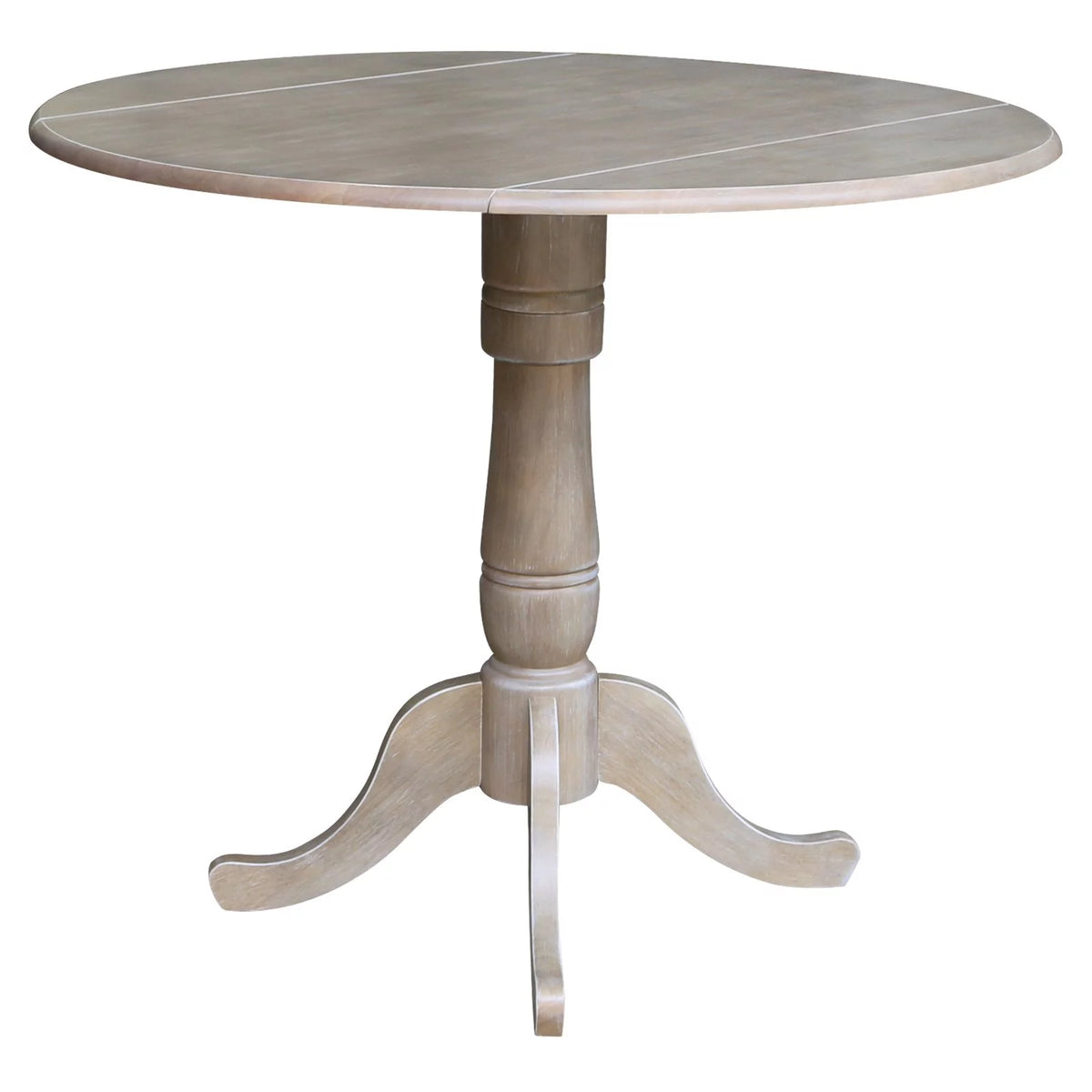 42" Round Dual Drop Leaf Pedestal Table J497192
