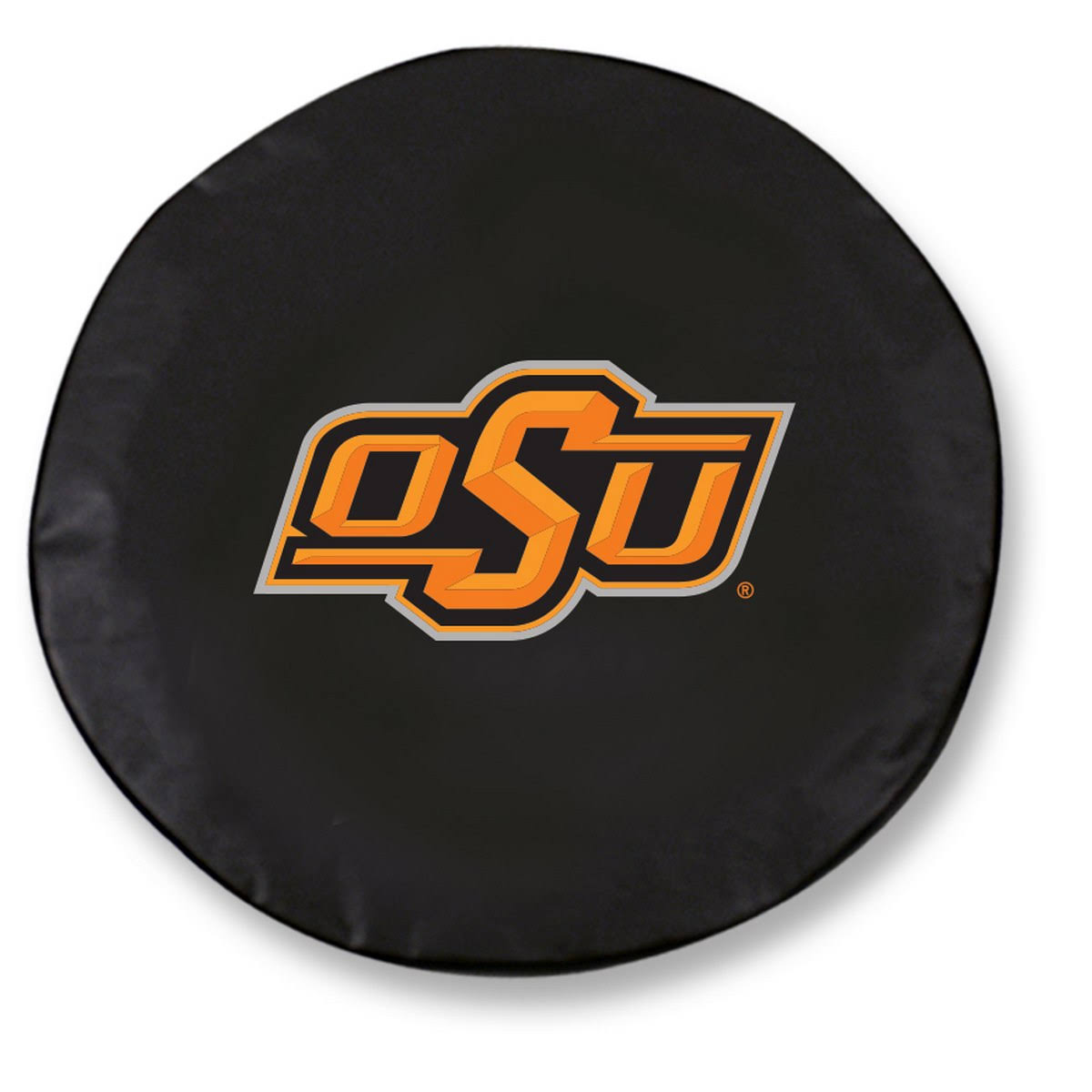 Black Vinyl Fitted Car Tire Cover Y972