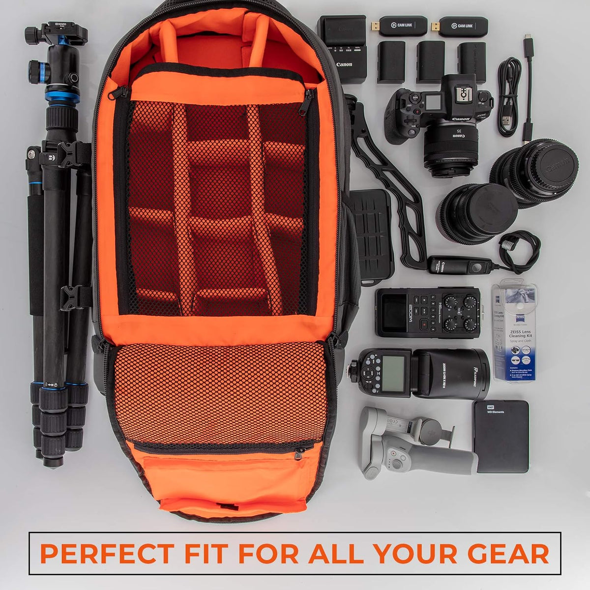 Photographer Backpack for DSLR Camera, Laptop, Tripod, Lens & Accessories C128
