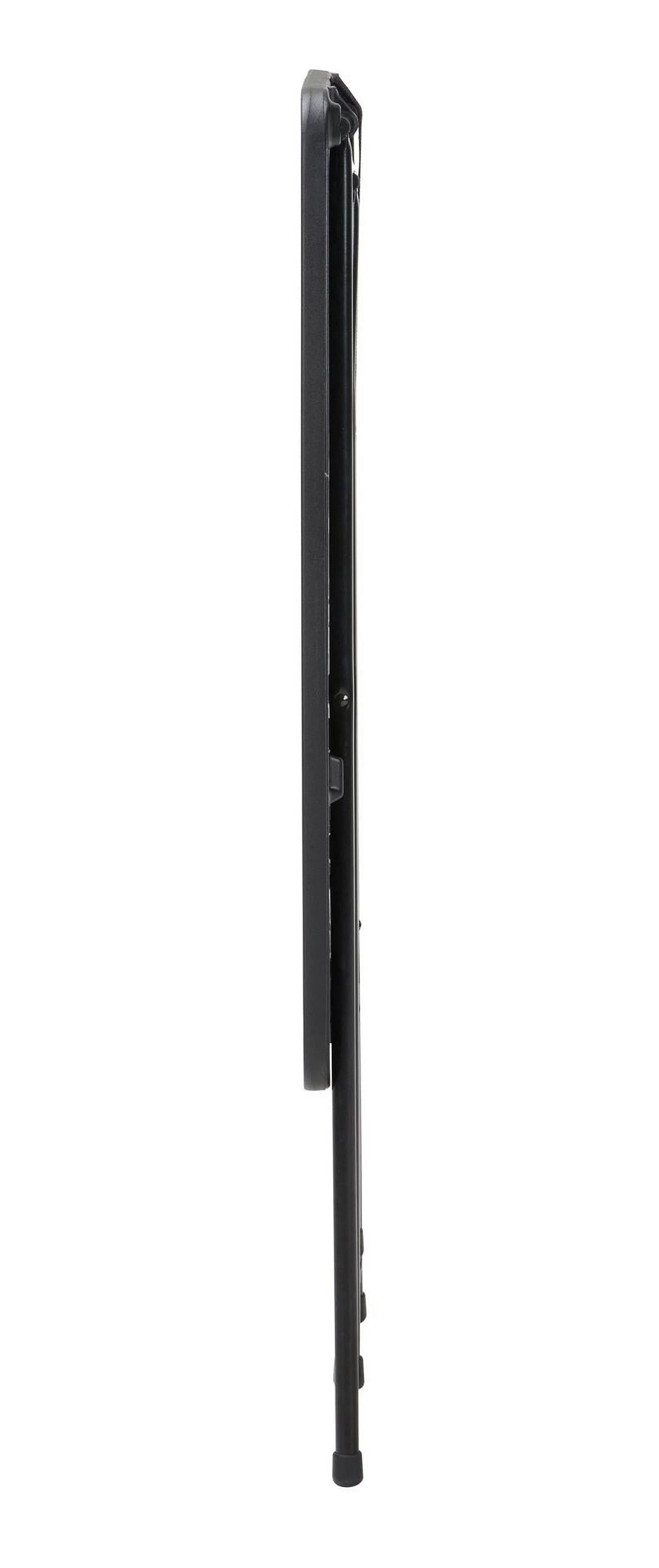 Black Adjustable Height Folding Table, 2 pack V44918