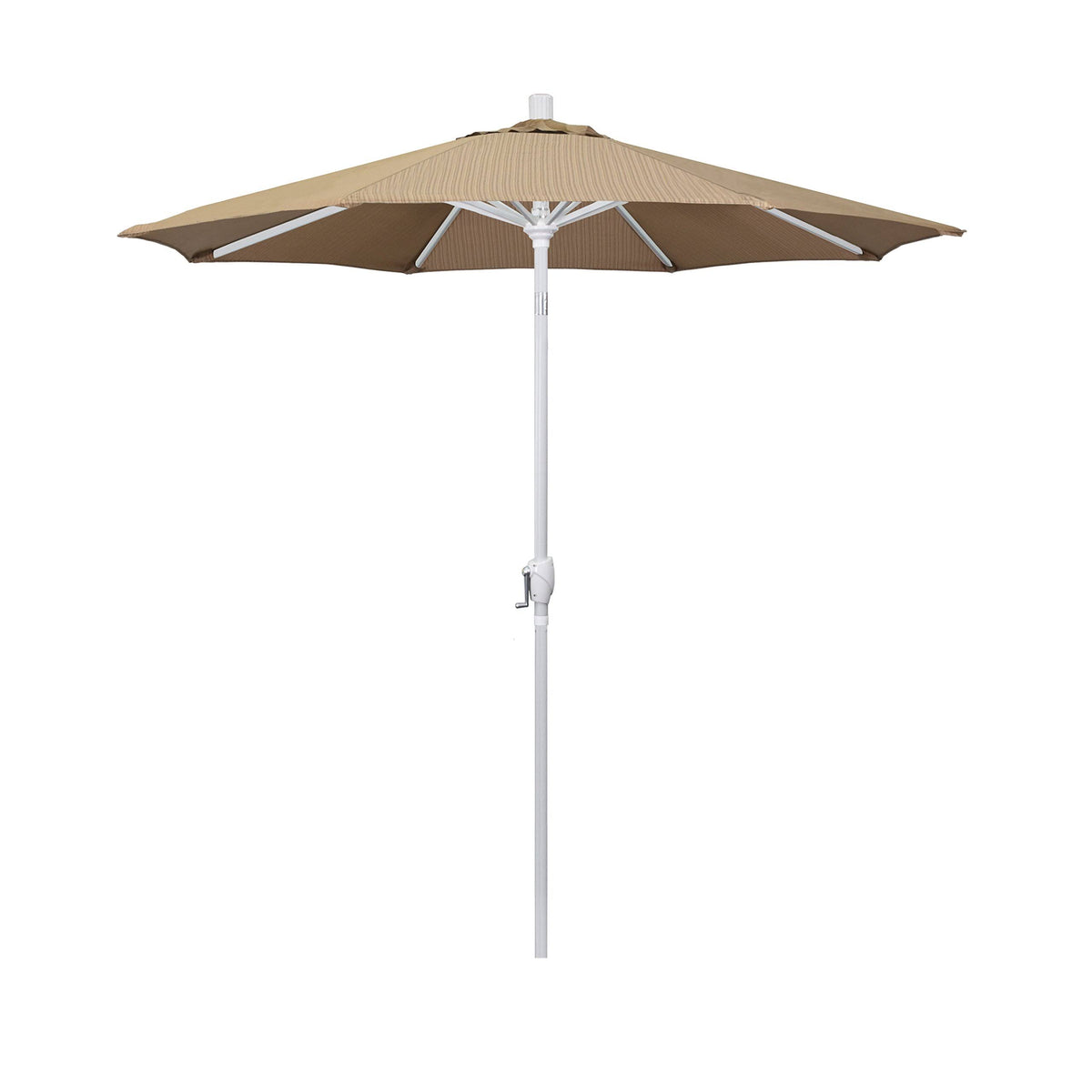 7.5 ft. Matte White Aluminum Patio Umbrella Q142