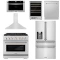 36 Gas Range, Range Hood, Refrigerator, Microwave Drawer, Dishwasher and Wine Cooler I837908