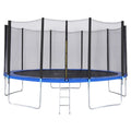 12 FT Trampoline with Enclosure Net, Ladder, Safety Pad, Jumping Mat, Springs F501029