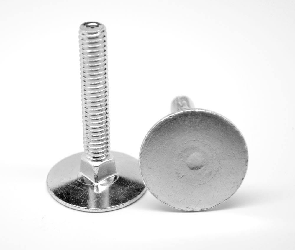 1/4x22-20 x 1 1/2x22 Coarse Thread Grade 2 Elevator Bolt Low Carbon Steel Zinc Plated Pk 1000 V3944