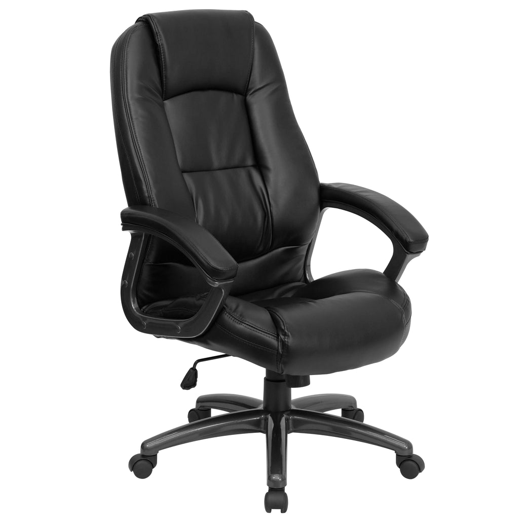Black High Back Executive Swivel Ergonomic Office Chair with Arms G397985