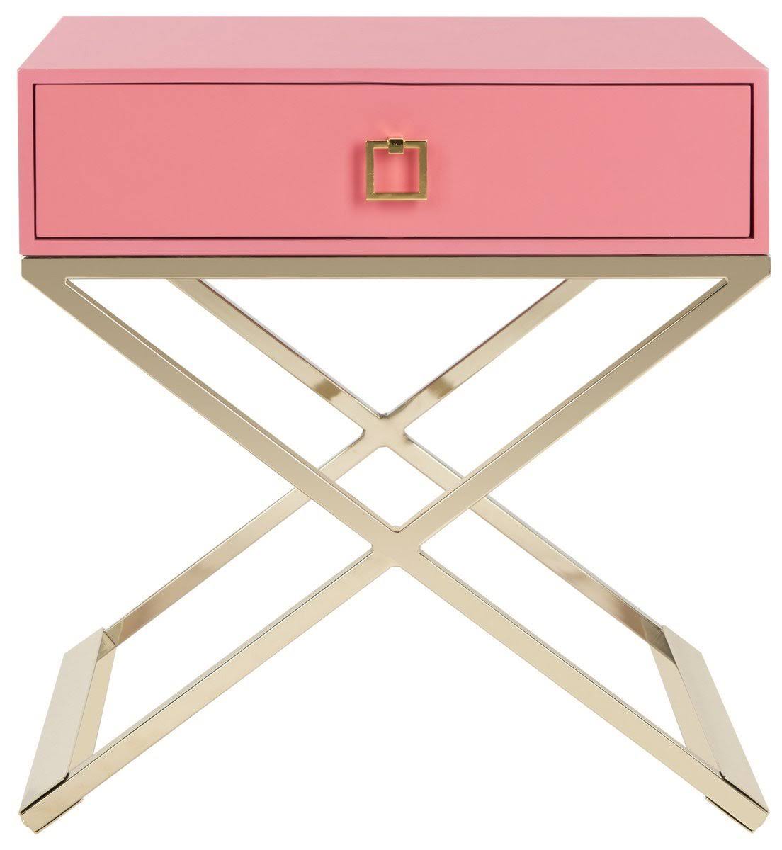 Black Cross Leg End Table A389
