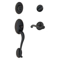 Aged Bronze Handleset with Deadbolt and Door Lever M570