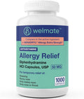 Diphenhydramine 50 mg 1000 Count Capsules Antihistamine P473