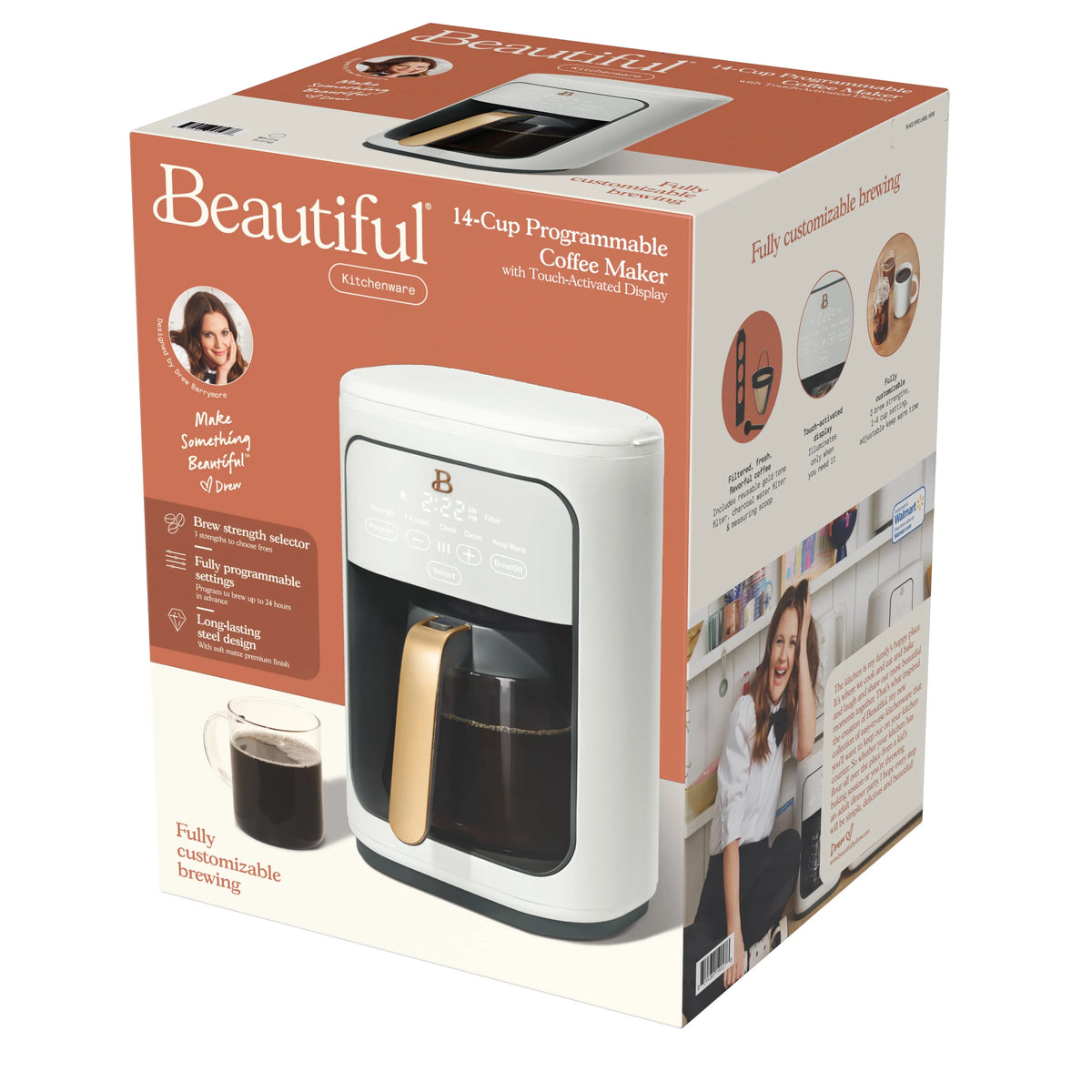 14-Cup Programmable Drip Coffee Maker with Touch-Activated Display E4179