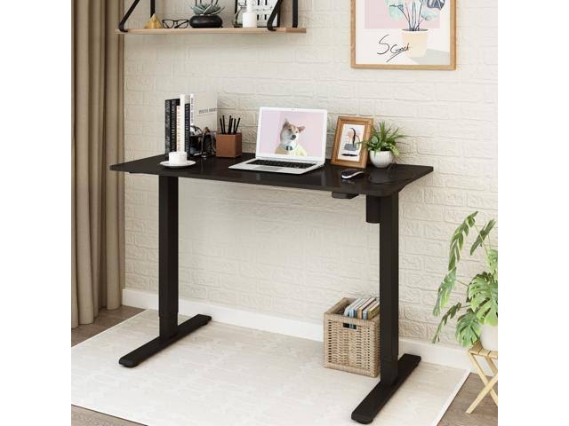 Black 48 x 24 Inches Height Adjustable Electric Sit Stand Desk X763703