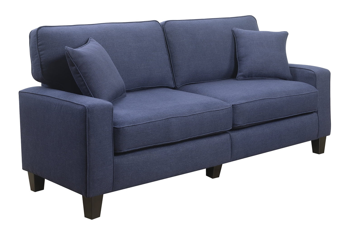 Navy Blue Fabric Sofa F995203