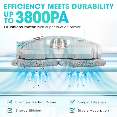 Robot Window Cleaner with 3800Pa Suction H10398