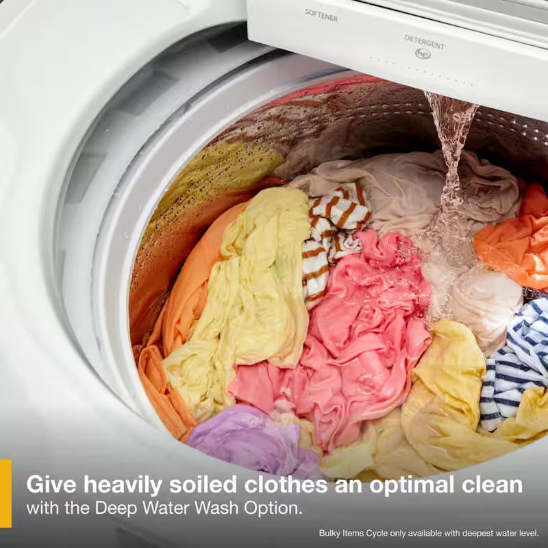 5.3 cu.ft. Top Load Washer in White Y1851