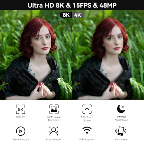 8K Camcorder 48MP UHD Video Camera M965